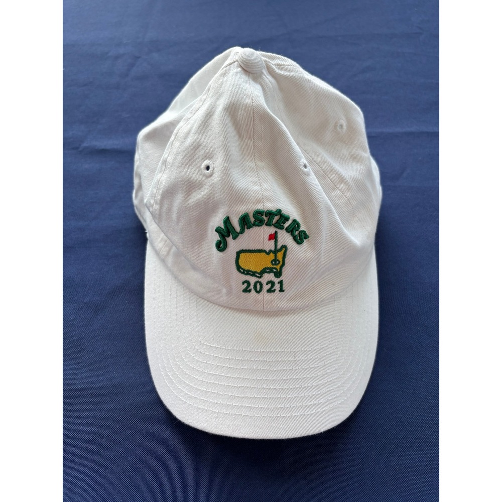 American Needle 2021 Masters Tournament Golf Hat White Adjustable Cotton Cap